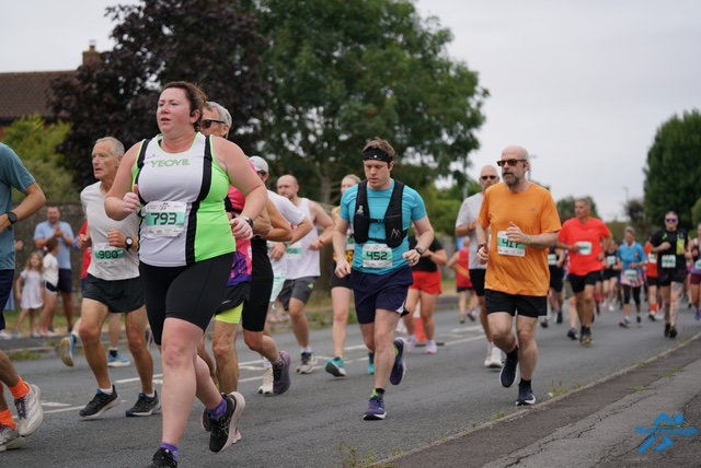 Running in the Frome 10k Running Festival race